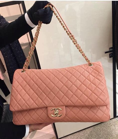 chanel xxl flap bag pink|chanel xxl flap bag size.